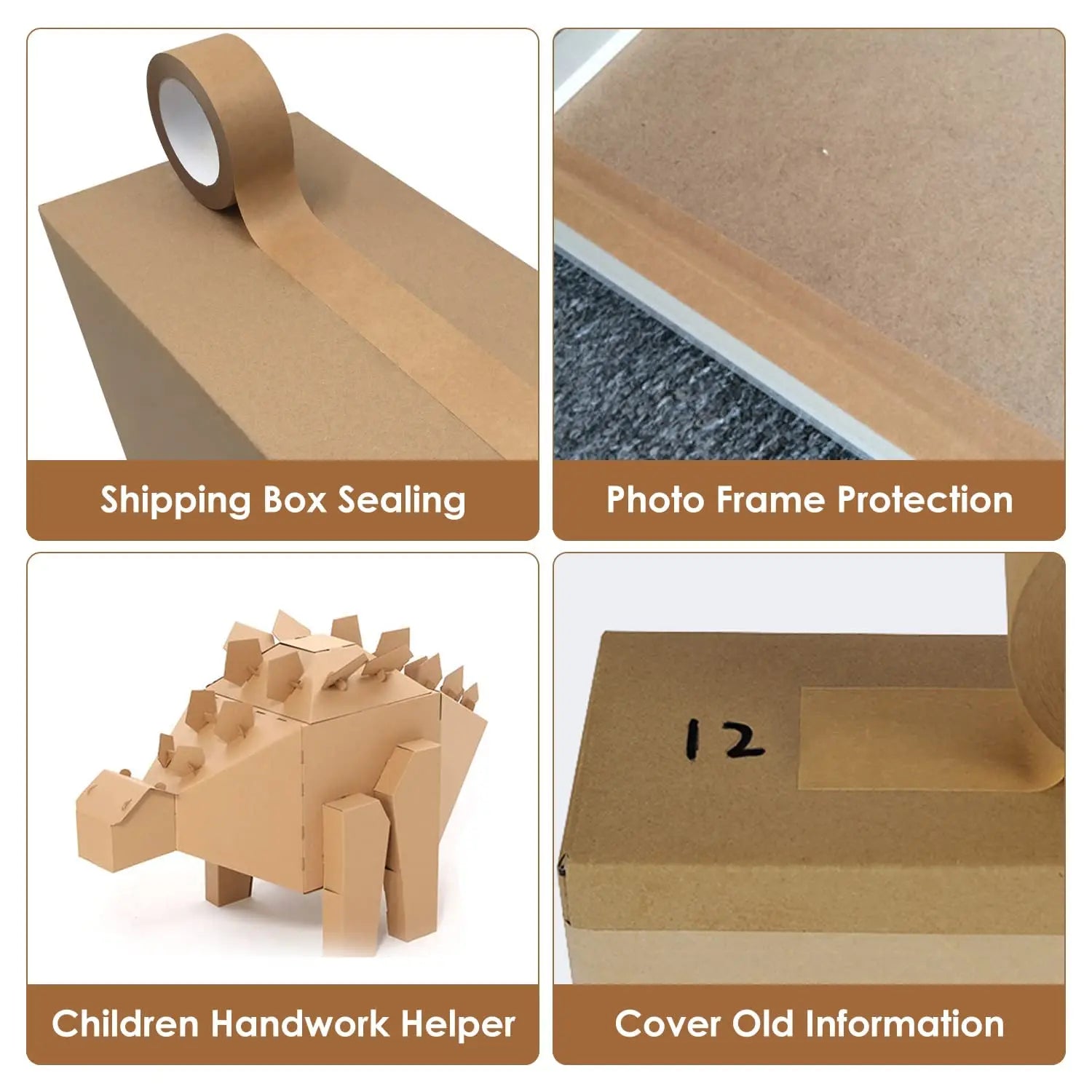 Biodegradable Brown Writable Kraft Paper Tape