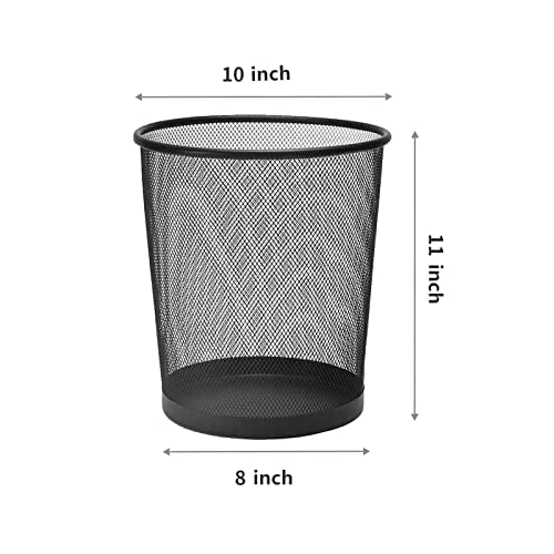 10-Pack 4-Gallon Metal Mesh Trash Cans