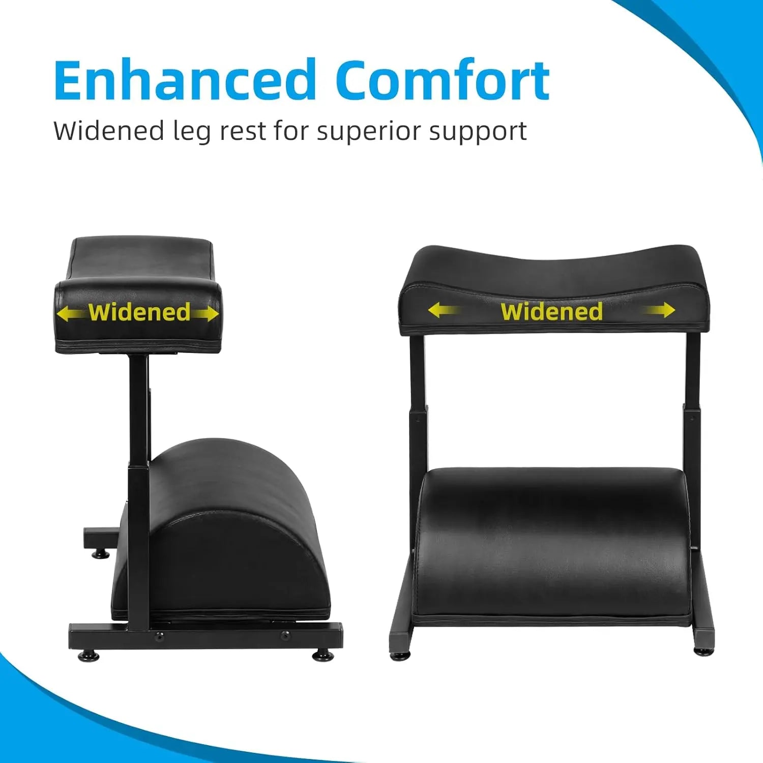 Ergonomic Extra-Wide Leather Adjustable Footrest