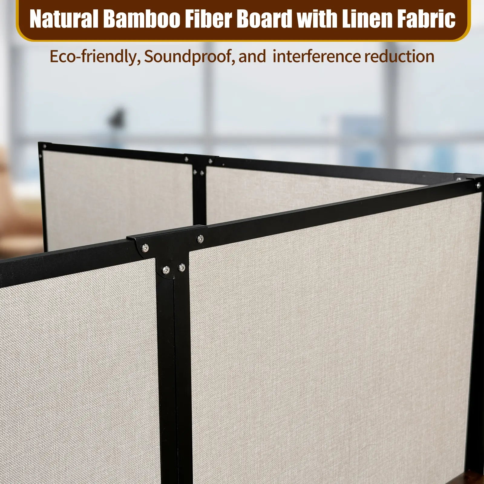 L-Shaped 2-Person Cubicle Desk with Privacy Panels