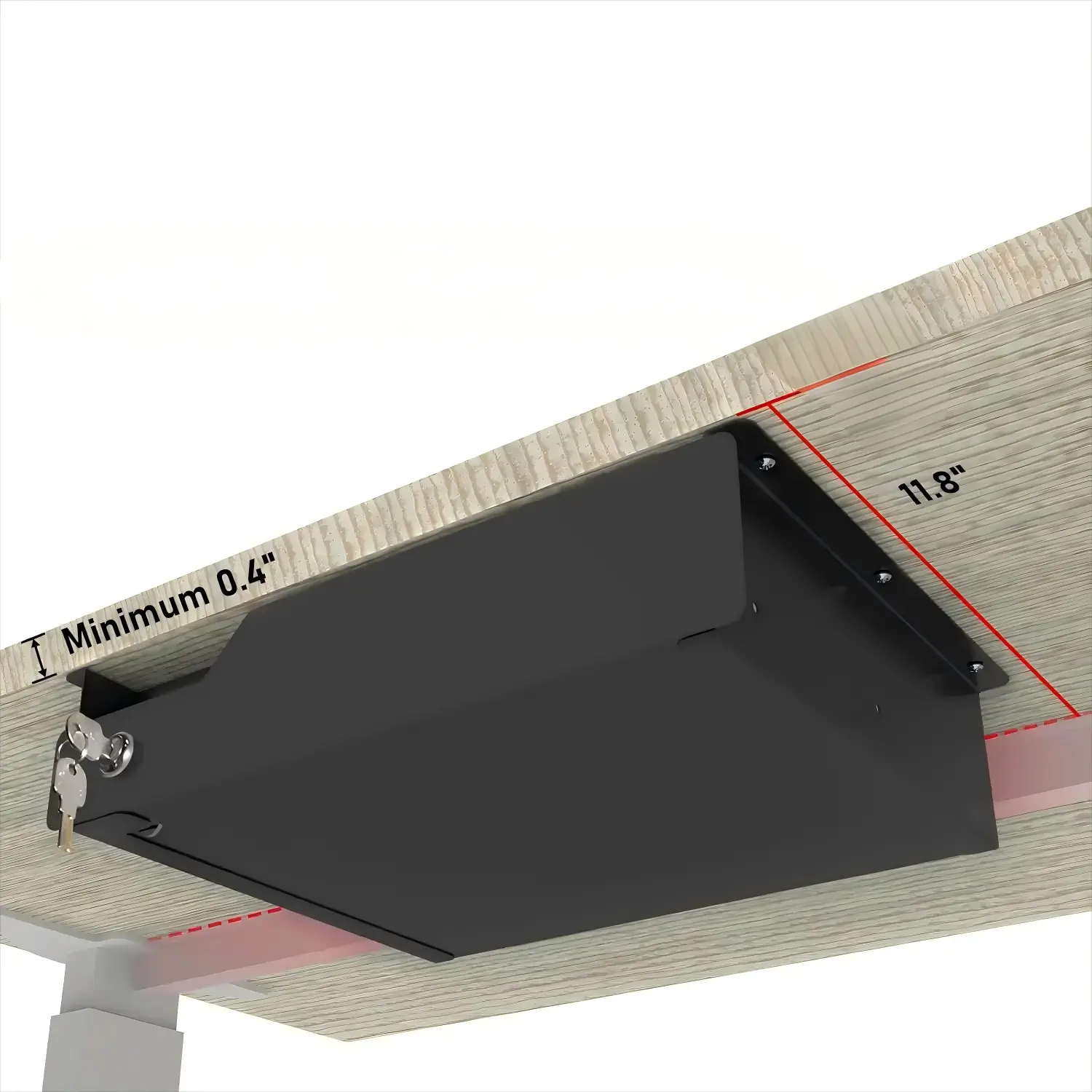 Heavy-duty Sliding Under Desk Storage Drawer