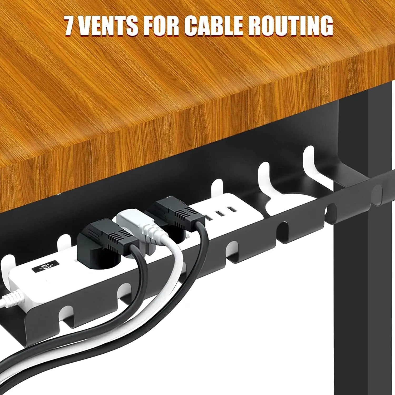 Under Desk Cable Management Tray-2 Pack