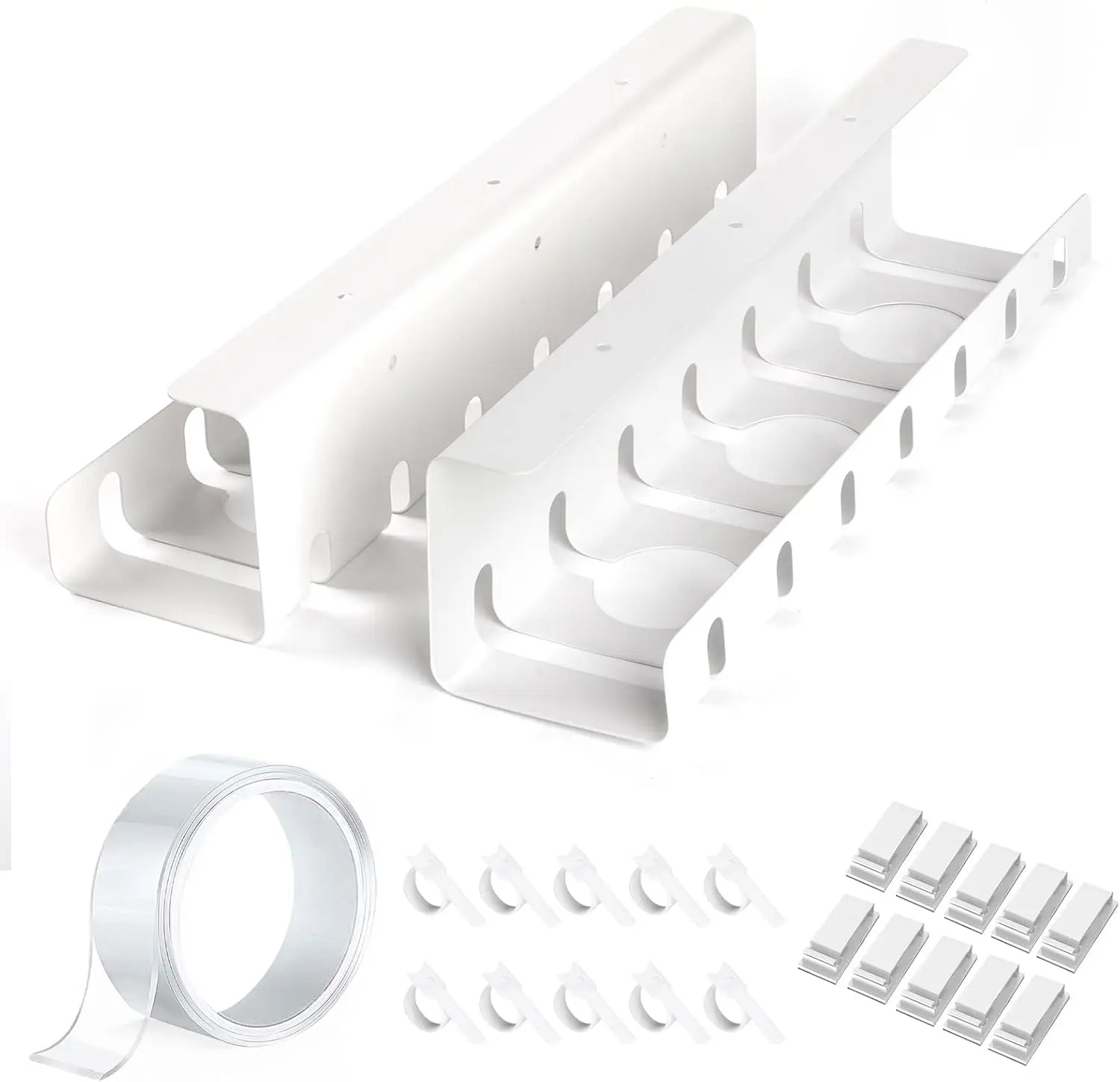 Under Desk Cable Management Tray-2 Pack