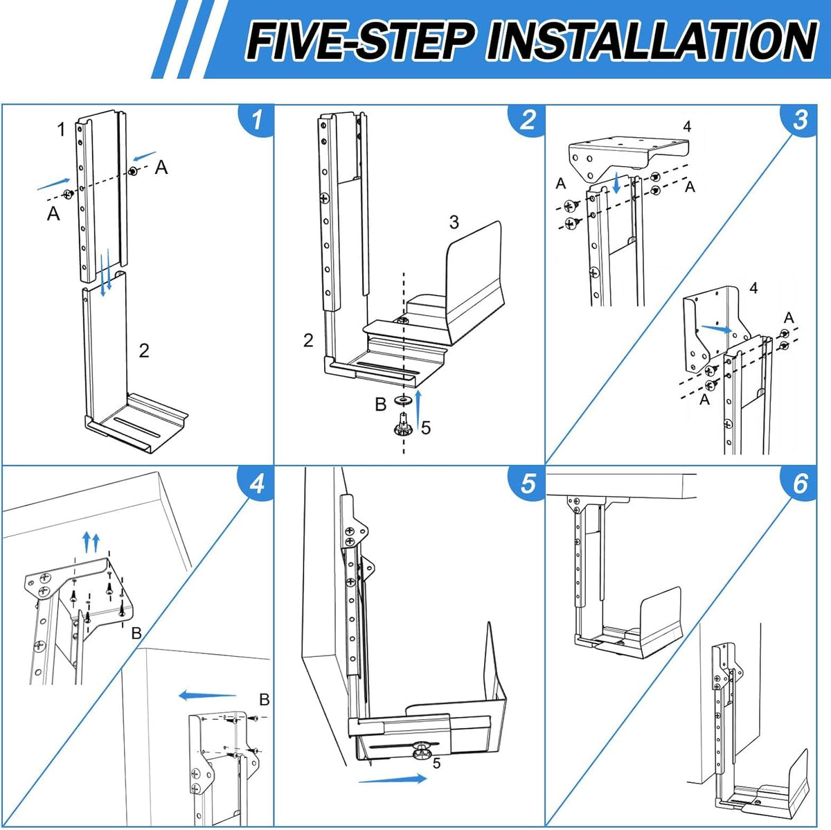 Upgraded Wall Mount Heavy Duty Computer PC Case