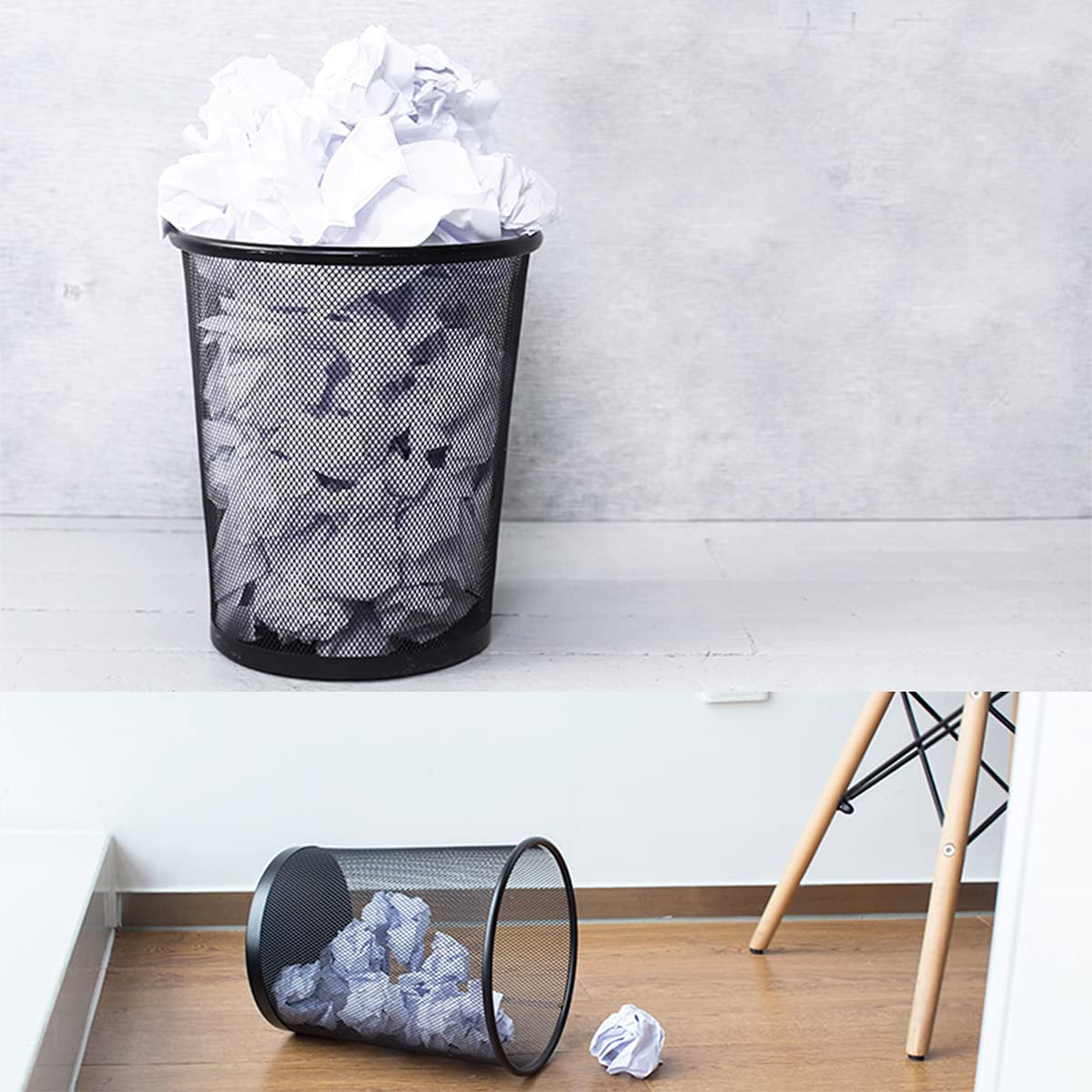 10-Pack 4-Gallon Metal Mesh Trash Cans