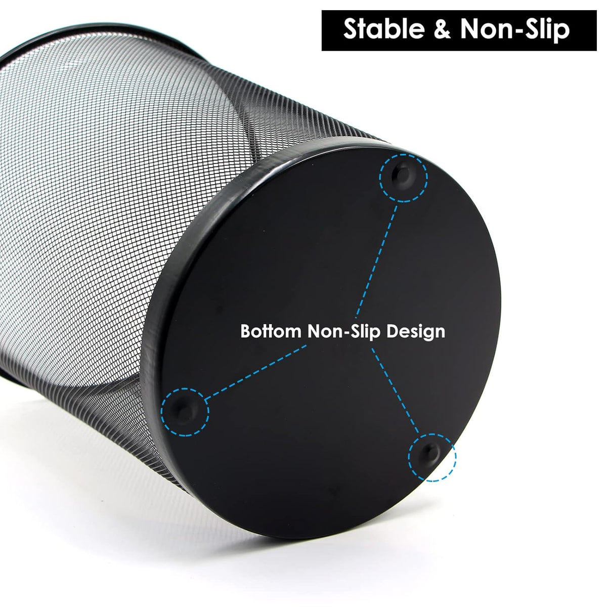 10-Pack 4-Gallon Metal Mesh Trash Cans