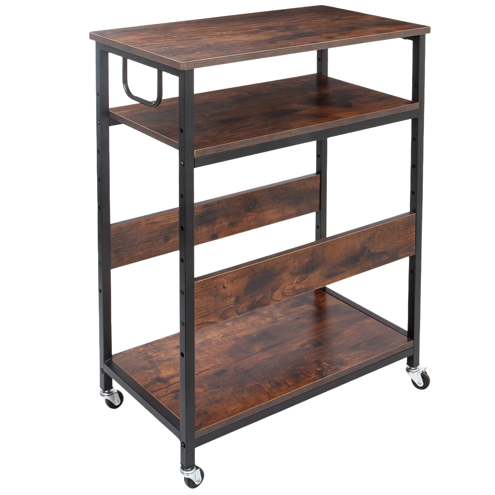 Adjustable 3-Tier Computer Tower Stand