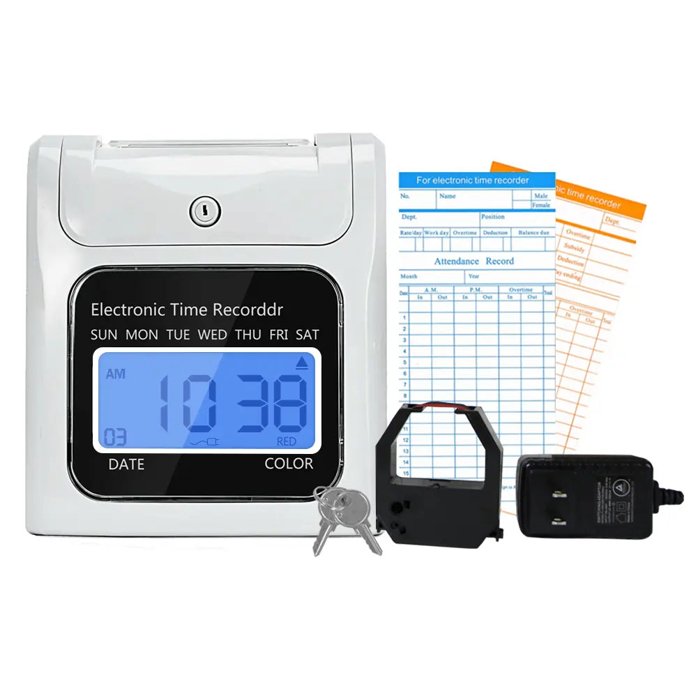 Keyed Automatic Employee Time Clock