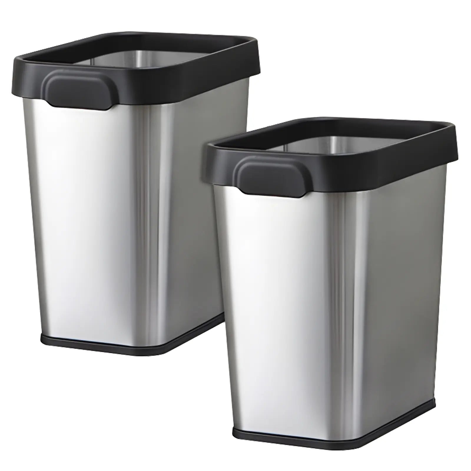 Multi-packs Rectangular Stainless Steel Trash Can