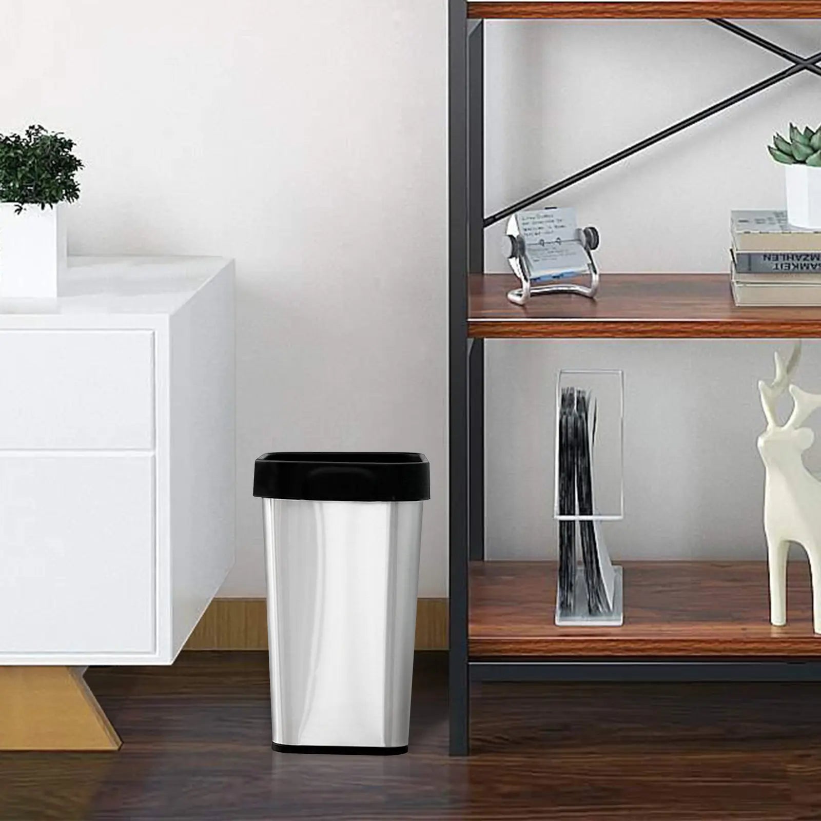 Multi-packs Rectangular Stainless Steel Trash Can