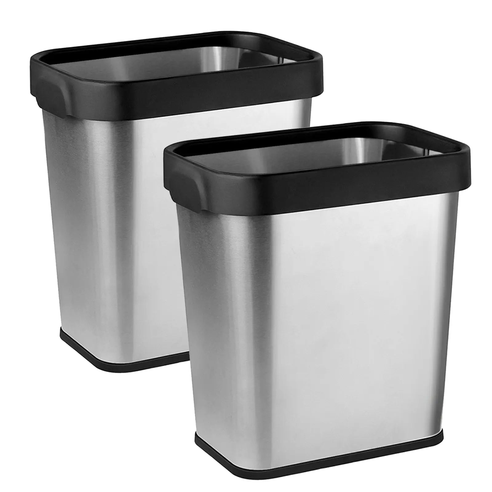Multi-packs Rectangular Stainless Steel Trash Can