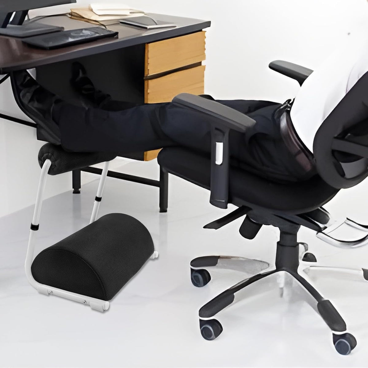 Adjustable Foot & Leg Rest with Detachable Cushion